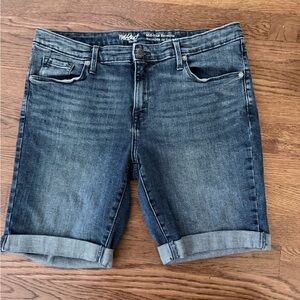 Mossimo Denim Mid Rise Bermuda Shorts